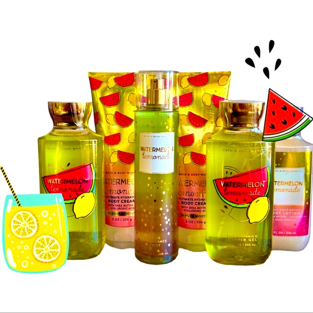 BATH AND BODY WORKS WATERMELON LEMONADE 
BODY CARE SET ♥️❤️